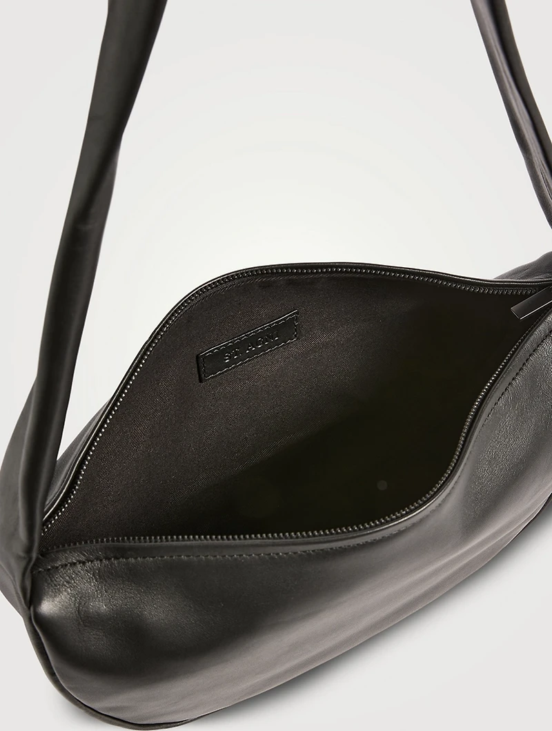 Soft Leather Crescent Bag