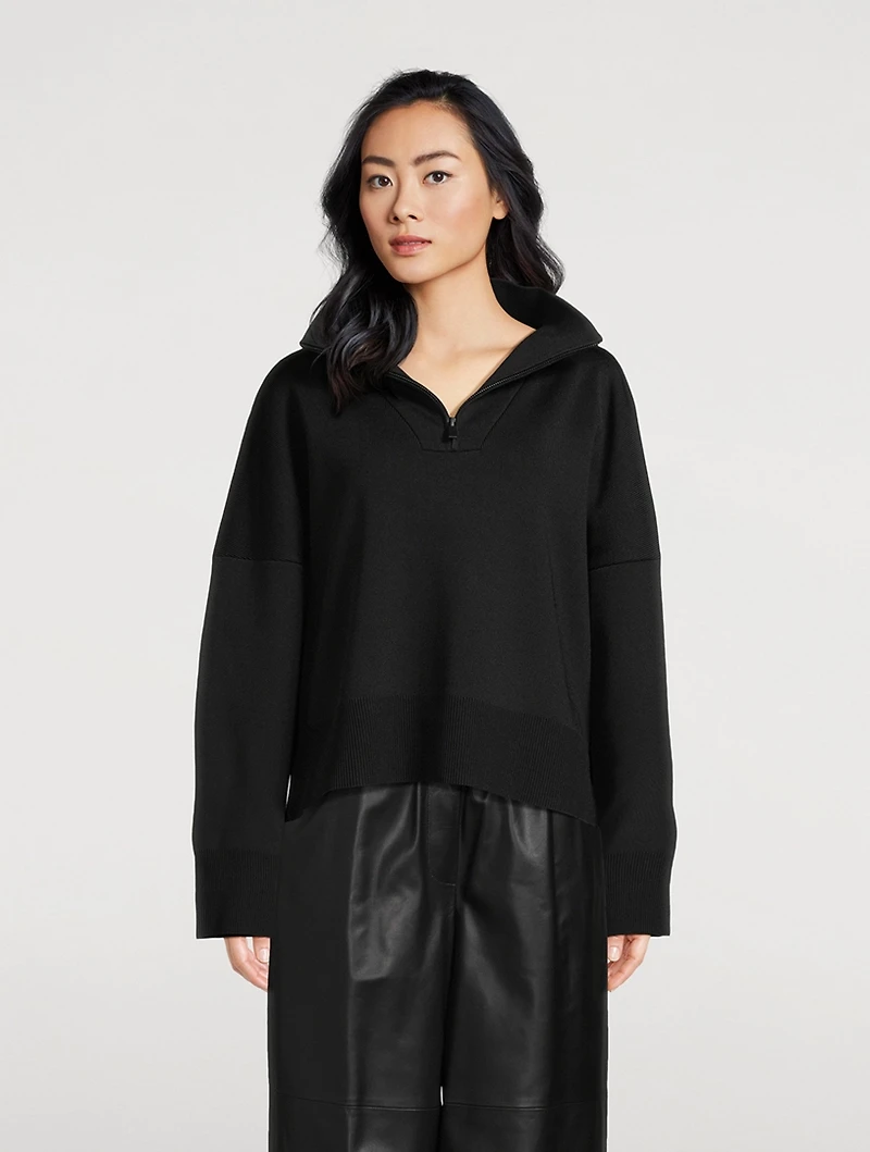 Milano Knit Zip Sweater
