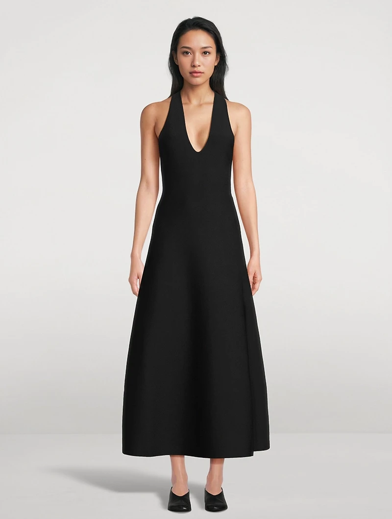 Sculpted Knit A-Line Dress