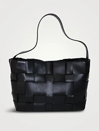 Mini Woven Leather Tote Bag