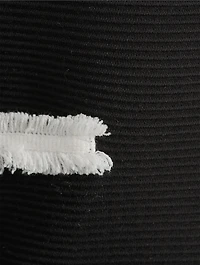 Rib-Knit Fringe-Trimmed Dress