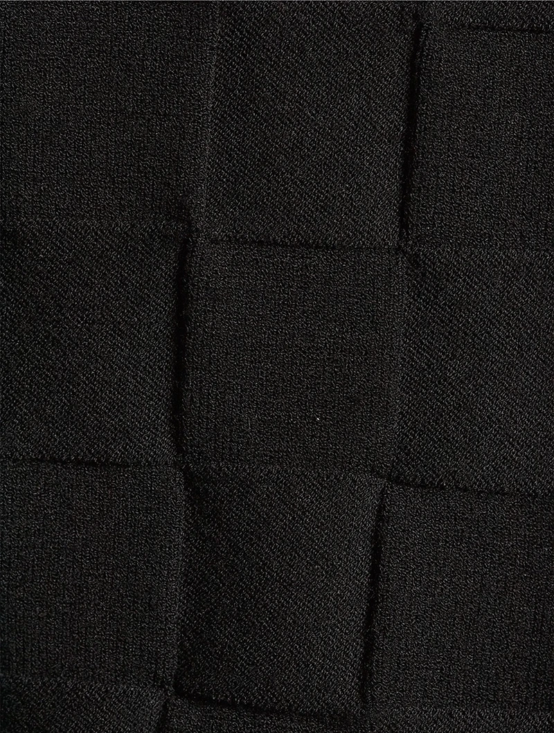 Check Jacquard Sweater