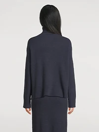 Ribbed Wool Turtleneck