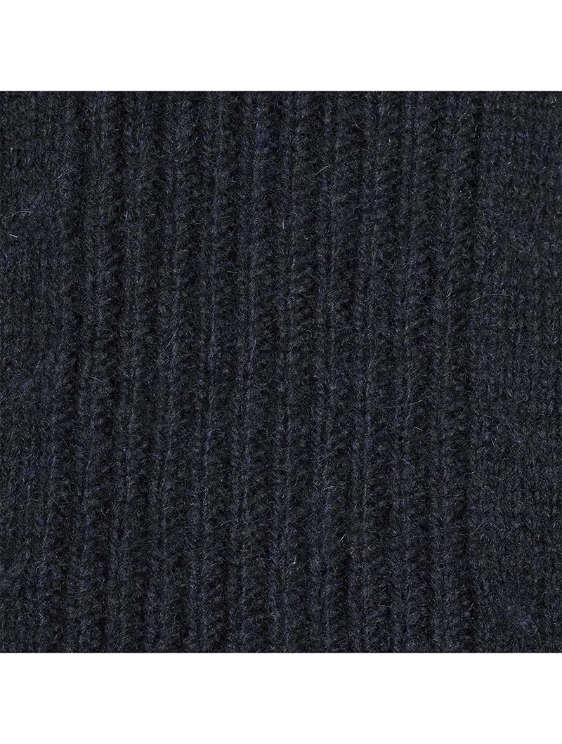 Ribbed Wool Turtleneck