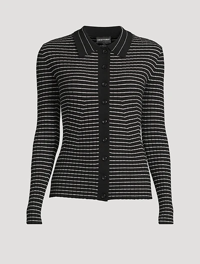 Rib-Knit Cardigan