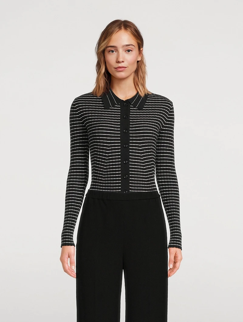 Rib-Knit Cardigan