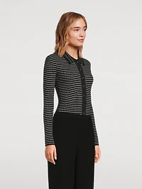 Rib-Knit Cardigan