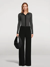 Rib-Knit Cardigan