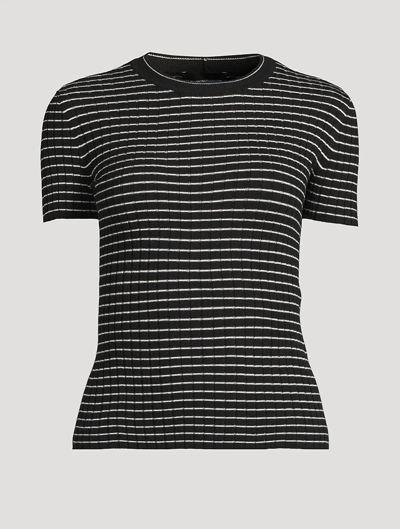 Rib-Knit T-Shirt
