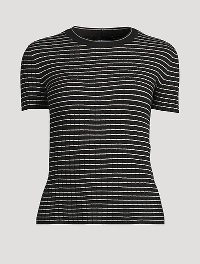 Rib-Knit T-Shirt