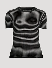 Rib-Knit T-Shirt