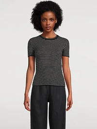 Rib-Knit T-Shirt