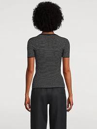 Rib-Knit T-Shirt