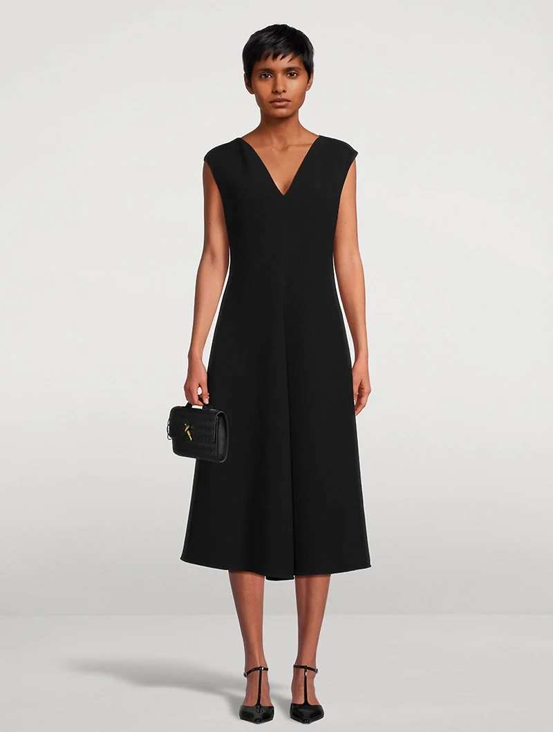 Crêpe Midi Dress