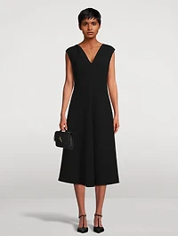 Crêpe Midi Dress