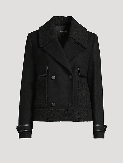 Cropped Wool Peacoat