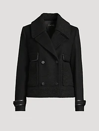 Cropped Wool Peacoat