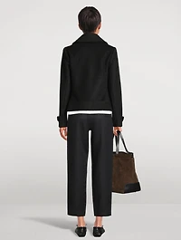 Cropped Wool Peacoat