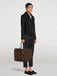 Cropped Wool Peacoat