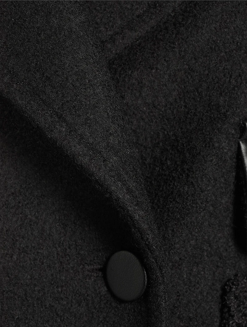 Cropped Wool Peacoat