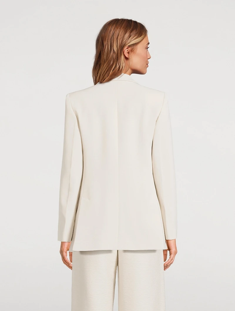 Envers Satin Blazer With Jeu De Cartes Print