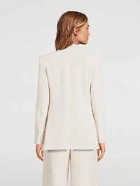 Envers Satin Blazer With Jeu De Cartes Print