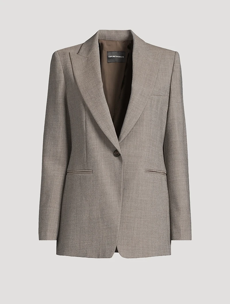 Wool Crêpe Blazer