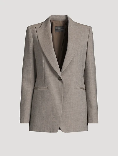 Wool Crêpe Blazer