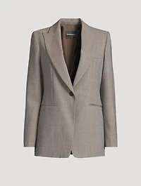 Wool Crêpe Blazer