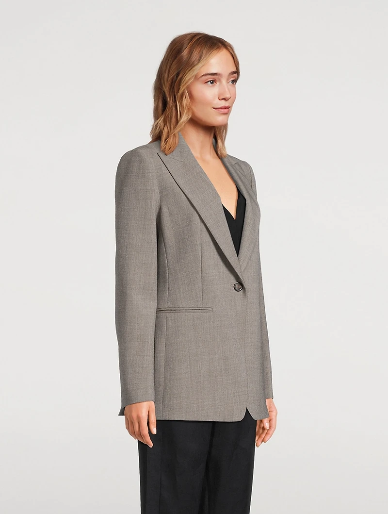 Wool Crêpe Blazer