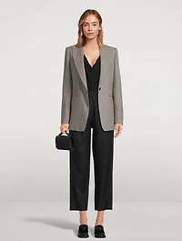 Wool Crêpe Blazer