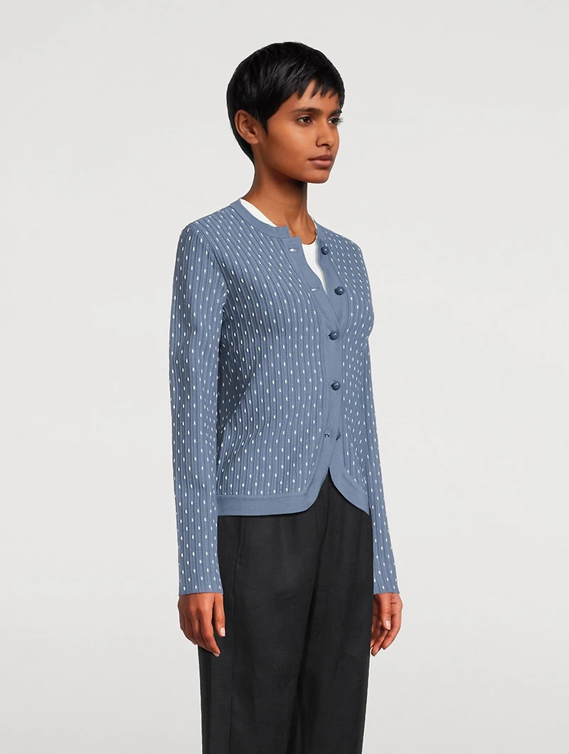 Rib-Knit Cardigan