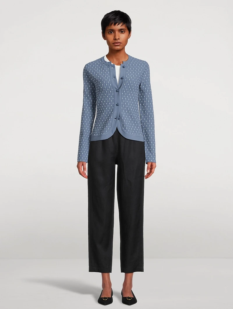 Rib-Knit Cardigan