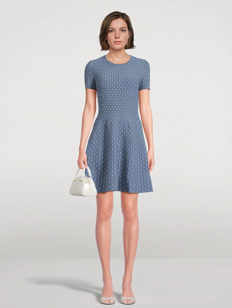 Rib-Knit Mini Dress
