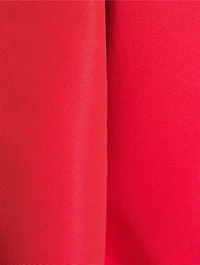 Off-The-Shoulder Silk Faille Midi Dress