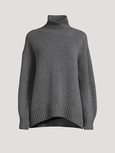 Fair Trade Cashmere Relaxed Turtleneck Sweater