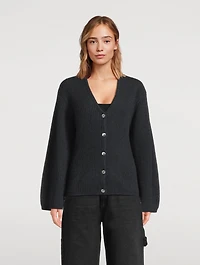 Fair Trade Cashmere Ribbed Cardigan