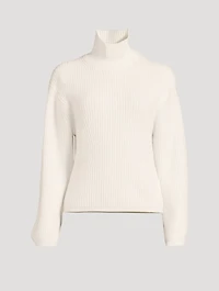 Fair Trade Cashmere Ribbed Turtleneck Sweater