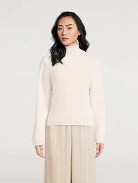 Fair Trade Cashmere Ribbed Turtleneck Sweater