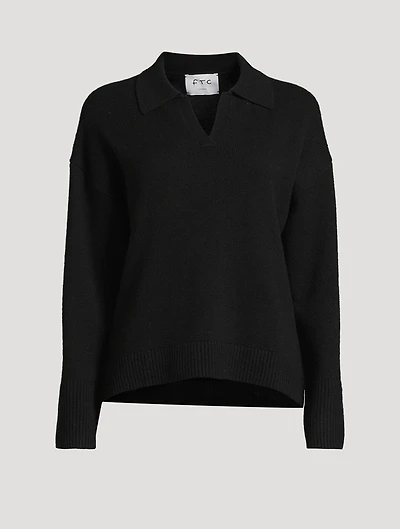 Fair Trade Cashmere Polo Sweater