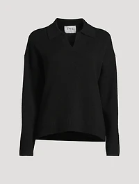 Fair Trade Cashmere Polo Sweater