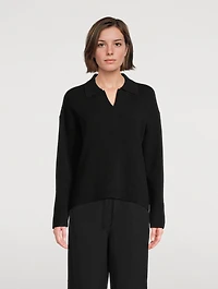 Fair Trade Cashmere Polo Sweater