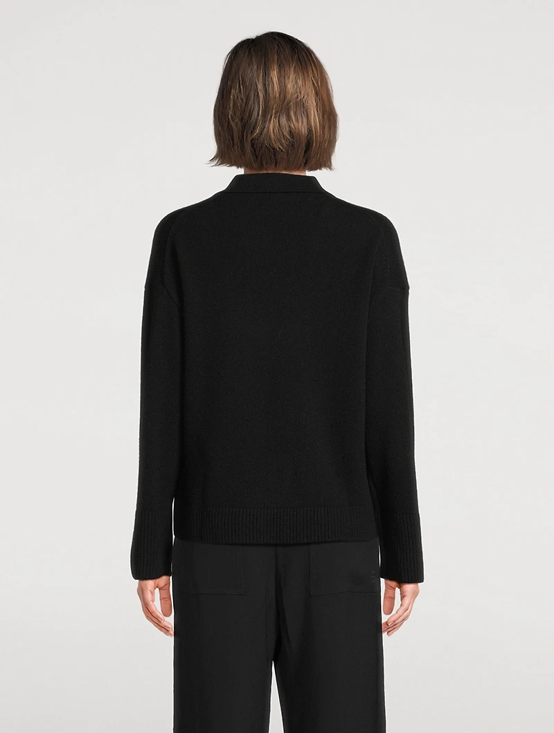 Fair Trade Cashmere Polo Sweater