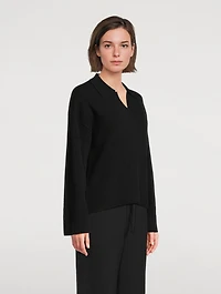 Fair Trade Cashmere Polo Sweater