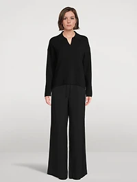 Fair Trade Cashmere Polo Sweater