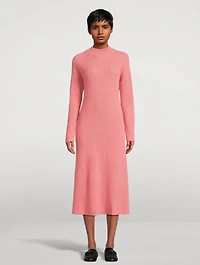 Fair Trade Cashmere Ribbed Sweater Dress