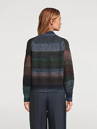Fair Trade Cashmere UpKnit Multicolour Bomber Sweater