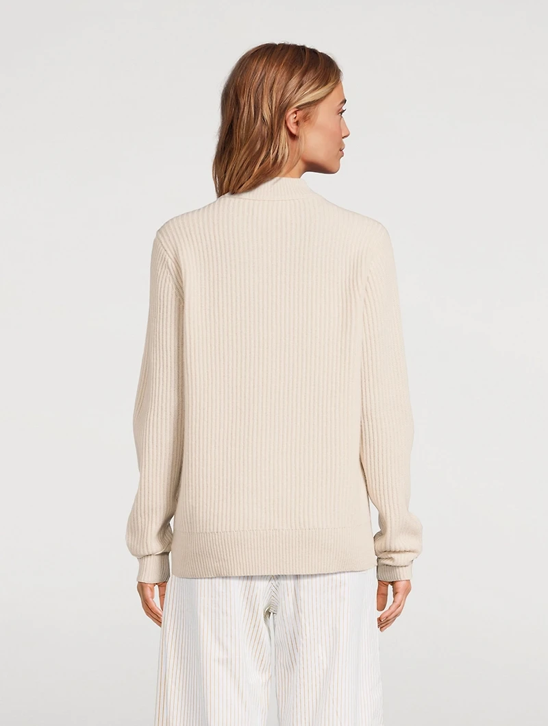Fair Trade Cashmere Ribbed Roundneck Sweater