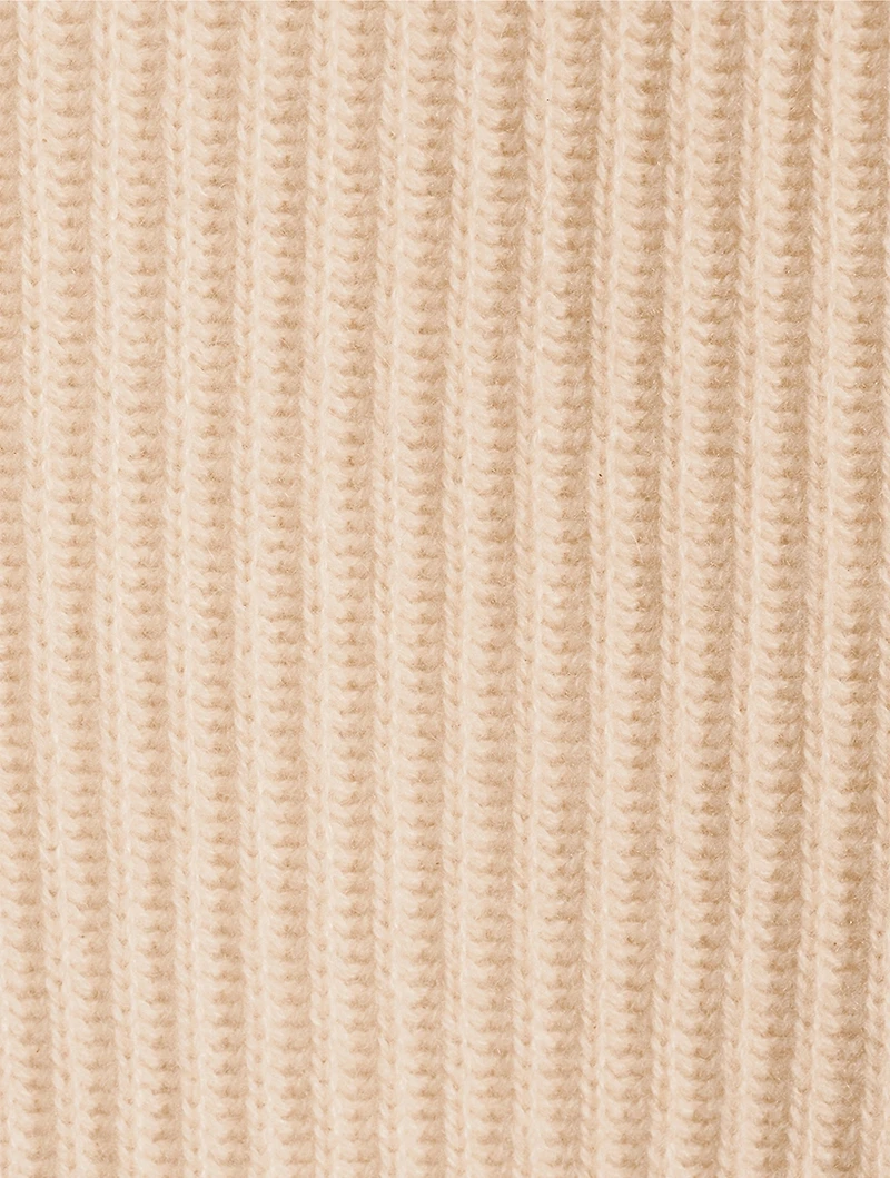 Fair Trade Cashmere Ribbed Roundneck Sweater