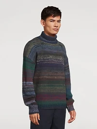 Fair Trade Cashmere UpKnit Multicolour Turtleneck Sweater